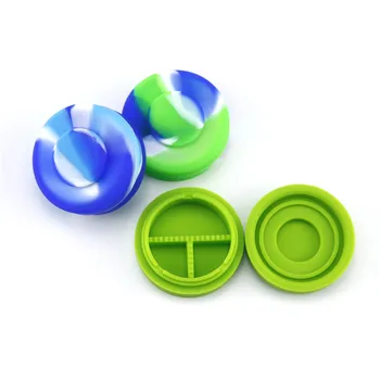 

1PCS 1*5ml + 2*2ml All in one Silicone Wax Jar Dry Herb Wax Vaporizer Accessory For Oil Wax Dab Tool Travel Outdoor