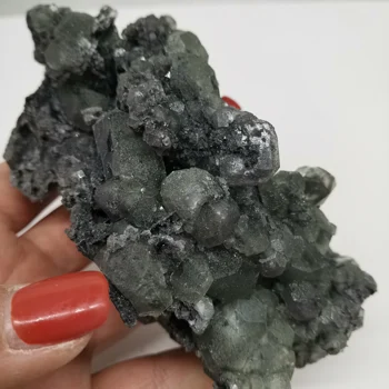 

336g Natural Flourite Healing Point Stone Prism Reiki Specimen Cluster Figurine Chakra Energy Collector #XT244