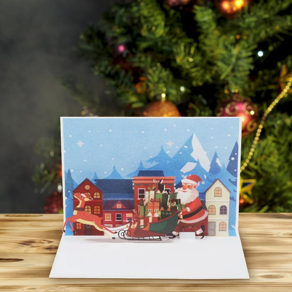 面白い装飾カード クリスマス 折りたたみ式 3d パーティー用 カード 招待状 Aliexpress 面白い装飾カード クリスマス 折りたたみ式 3d パーティー用 カード 招待状 Aliexpress