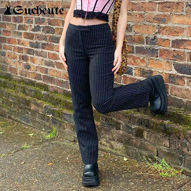 Suchcute Striped Pants For Women 