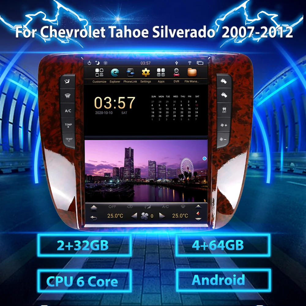 Android Car Gps Navigation For Chevrolet Tahoe Silverado 2007 2012