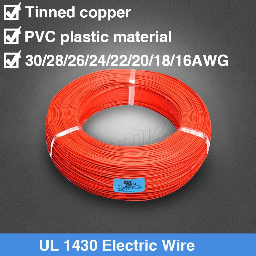 

UL 1430 22 AWG Rohs aApproval Tinned Cooper Conductor LED Wires