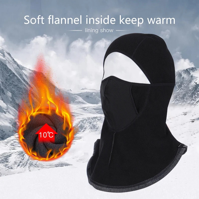 WHEEL UP Cycling Face Mask Ski Mask Cycling Cap Bicycle Winter Face Mask Thermal Fleece Balaclava Dustproof hood Hat Headwear