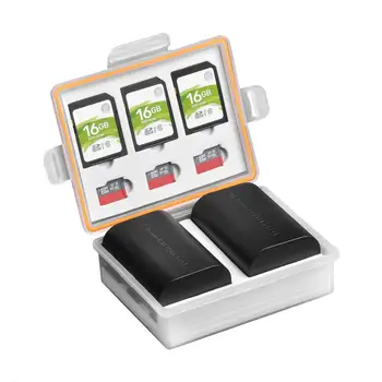 

1PC Camera Battery Storage Box SD TF Memory Card Case for Sony NP-Z100 NP-FM50 Nikon EN-EL15 EN-EL3E LP-E6 BP-511 Batteries