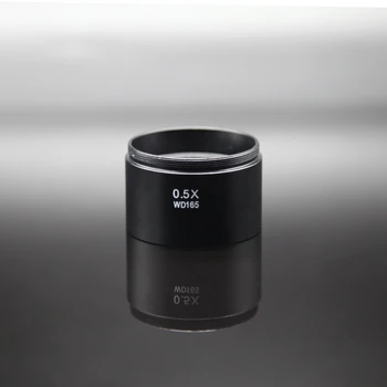 

Microscope Auxiliary Objective Lens WD165 0.5X Stereo Objective Lens with Threaded Microscope Accessories