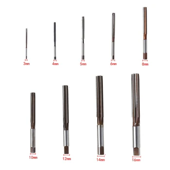 

9x H8 Chucking Straight Shank 9crsi Machine Hand Reamers 3/4/5/6/8/10/12/14/16mm