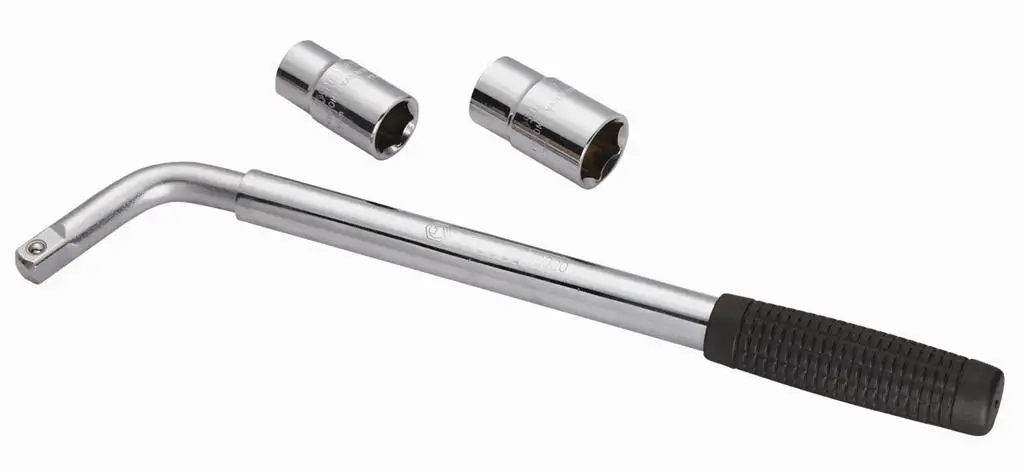 

Sata Car Wheel Wrench Tool Set L-Shape Activity Socket Wrench Tire-removing Tool 09531