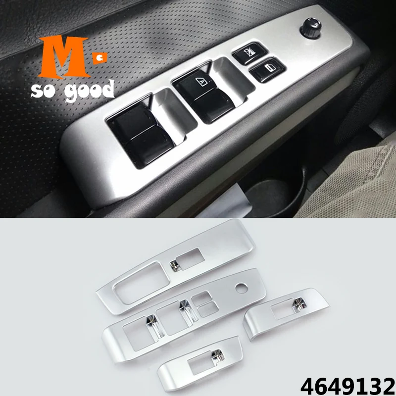 

For Nissan X-Trail X trail T31 Car Window Glass Lift Switch Trim Cover Door Button Decoration 2008 09 10 11 12 2013 ABS Matte