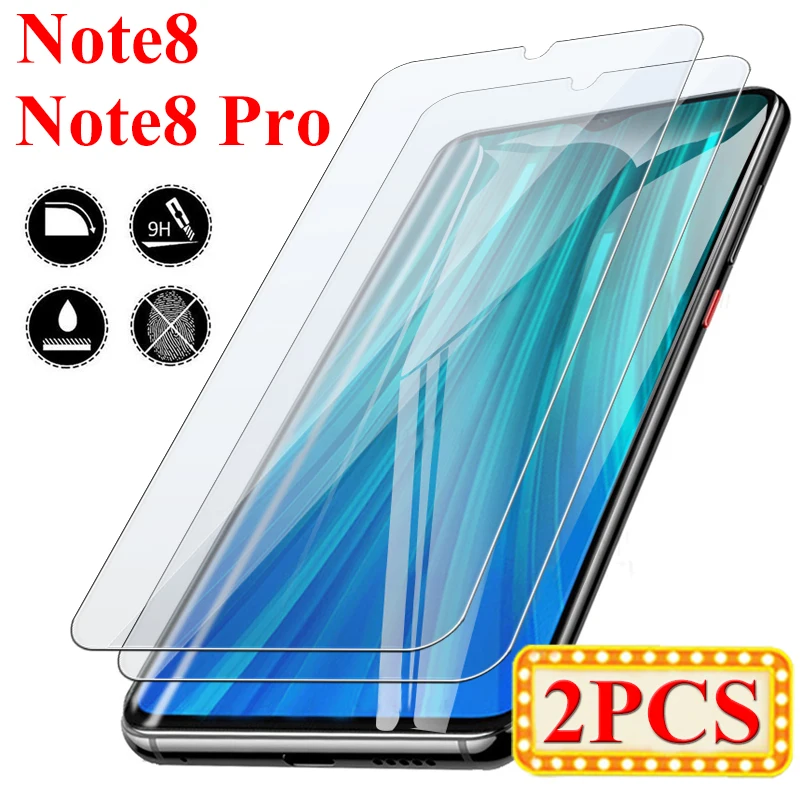 2 шт. бронированное закаленное стекло для Xiao mi Red Note 8 Pro защита экрана Ksio Note8