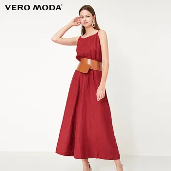 

Vero Moda Women's 100% Linen Cinched Waist Wide-leg Crop Jumpsuit | 319244508