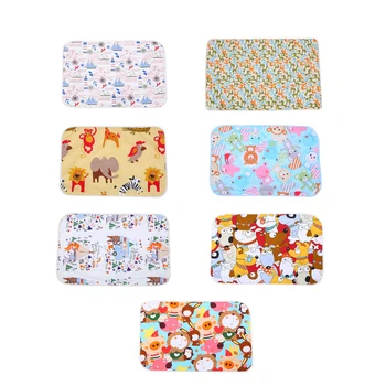 

Baby Waterproof Sheet Urine Changing Pads Cartoon Printing Reusable Infant Bedding Nappy Burp Mattress Changing Mat