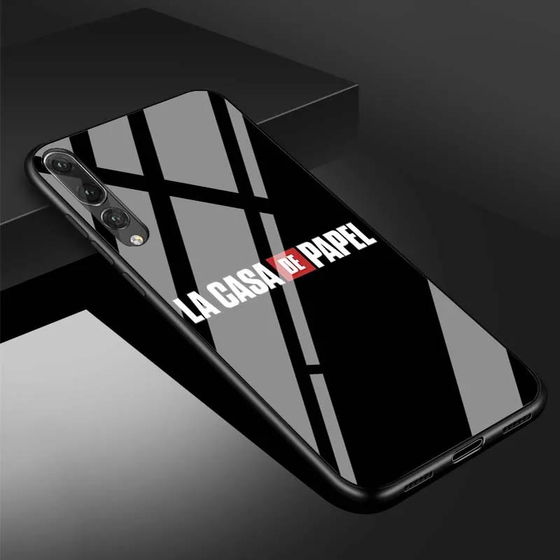 ТВ бумажный дом деньги Heist закаленное стекло чехол для телефона huawei P20 P30 lite P20 P30 PRO MATE 20 lite 20 PRO Honor 10 - Цвет: B19071509-11.jpg