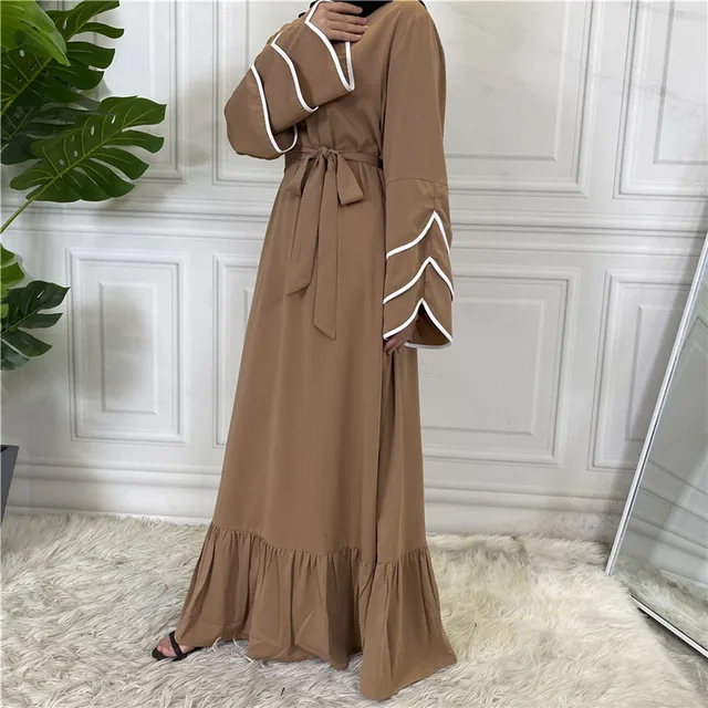Eid Mubarak Kaftan Dubai Abaya Turkey Muslim Women Hijab Dress Islam Caftan Marocain Maxi Robe Femme Vestidos Musulman De Mode 6