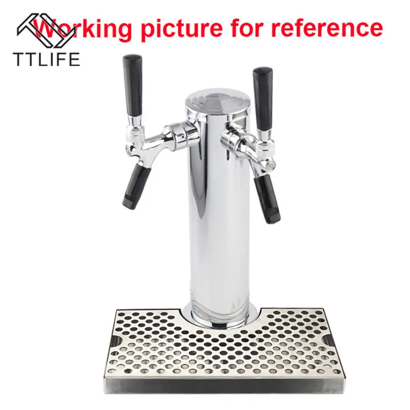 

TTLIFE Homebrew Beer Drip Tray Stainless Surface Mount 4.5" Column Cut-Out