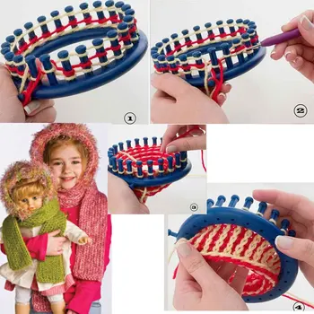

New 4 Pcs/ Set DIY Round Circle Hat Knitter Knitting Loom Kit 4 Size 14cm 19cm 25cm 30cm MJJ88