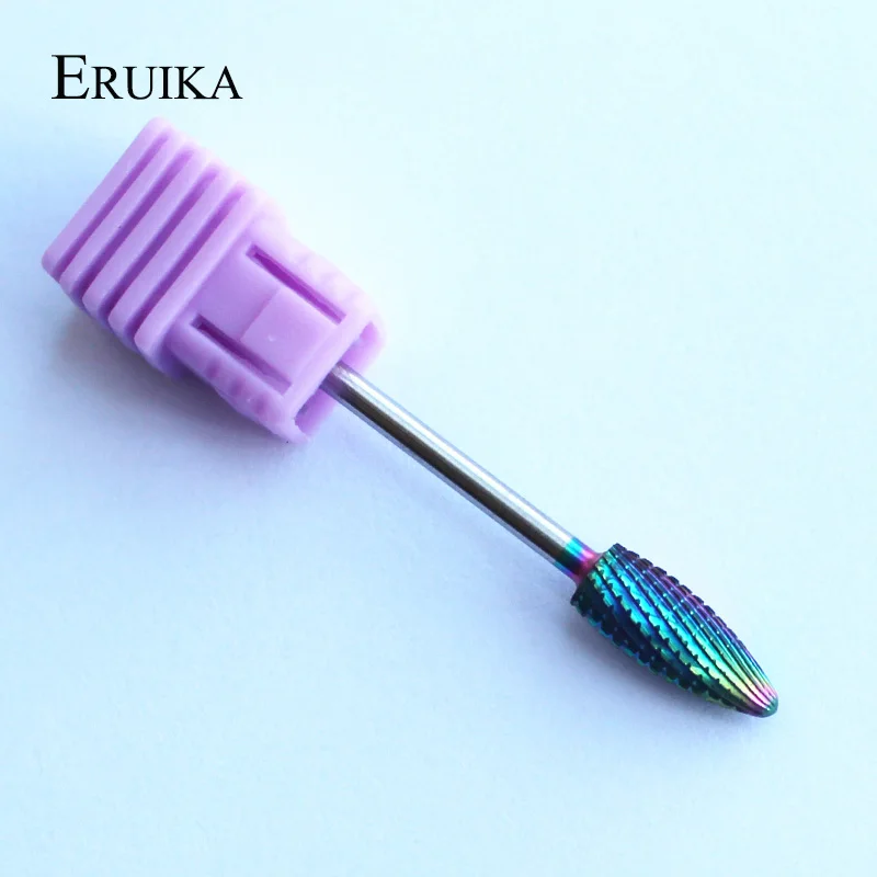 Фреза для маникюра и педикюра из карбида вольфрама радужного цвета|nail drill bits|carbide