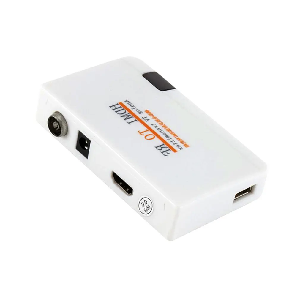 HDMI к РЧ коаксиальный преобразователь AV адаптер коробка ж/пульт дистанционного управления аналоговый сигнал ТВ передатчик коробка с питанием