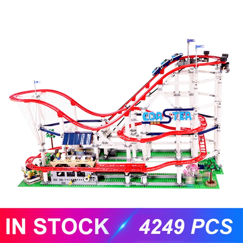 

The Roller Buidling Blocks Bricks Coaster Compatible 15039 Creator 10261 Model Set Educational Toys Christmas Gift For Children