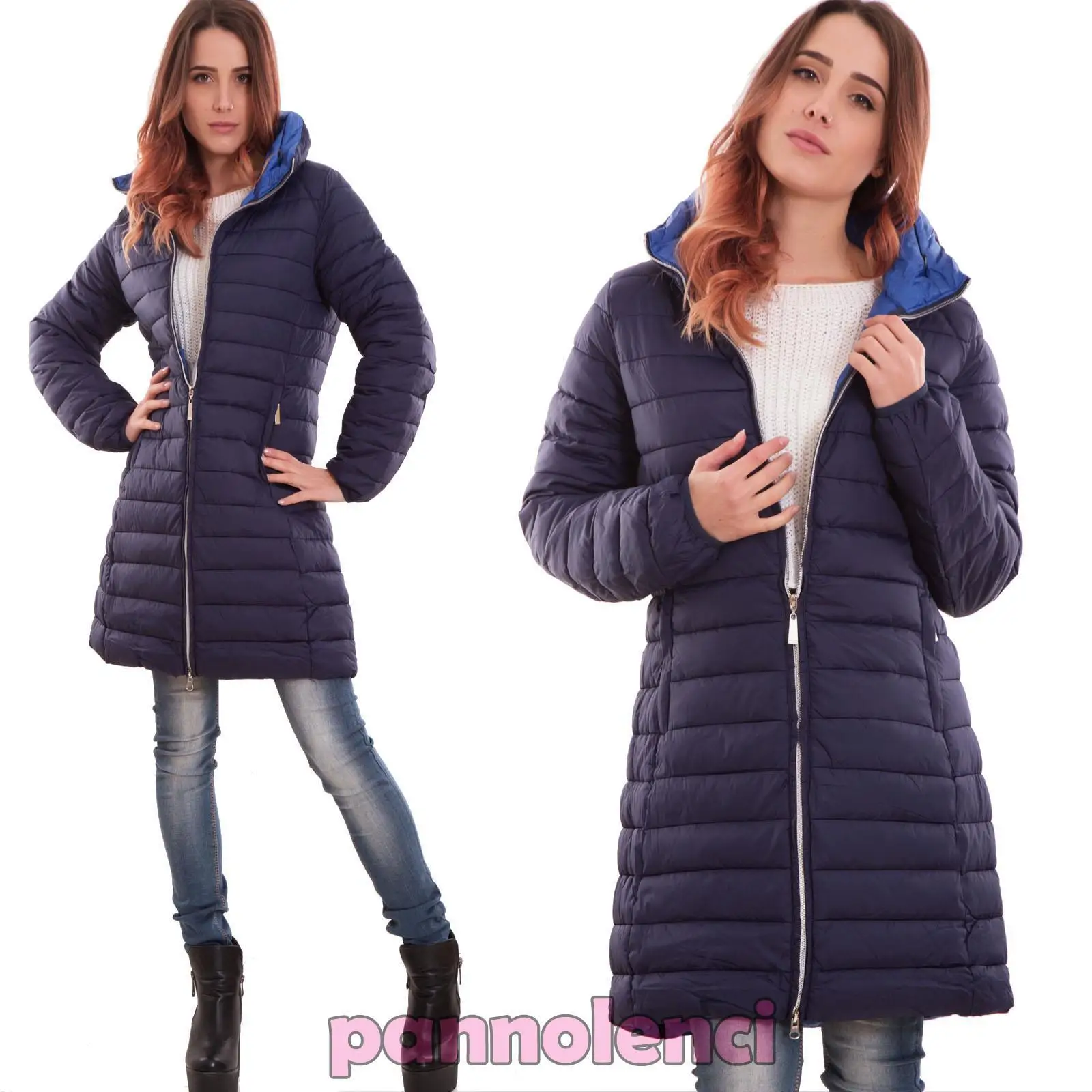 ZOGAA длинное зимнее пальто повседневное модное пальто с капюшоном для женщин Новое Женское зимнее пальто 4 цвета пуховая куртка теплые парки - Цвет: Тёмно-синий
