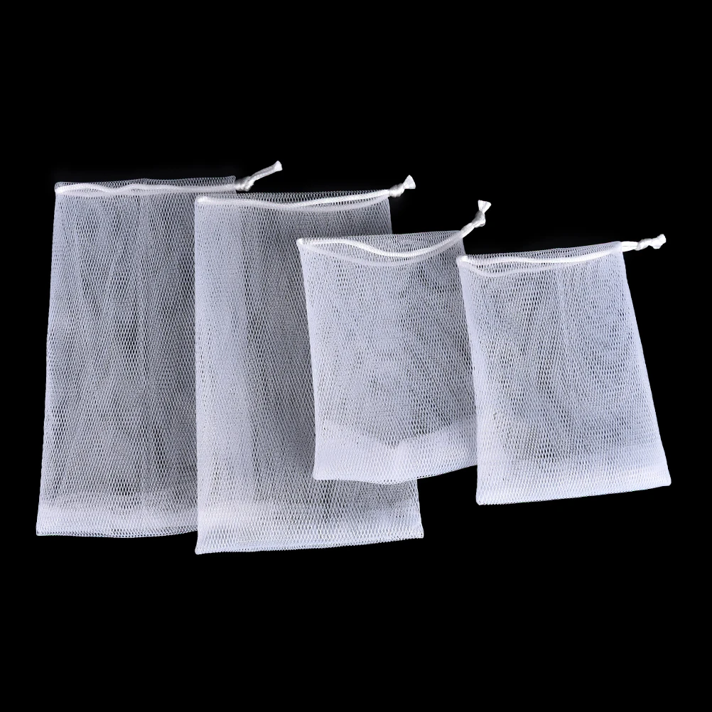 5pcs/lot Soap Bag Foam Mesh Soaped Glove Bathroom Cleaning Gloves Mesh For Foaming Cleaning Bath Soap Net Bath Sponges