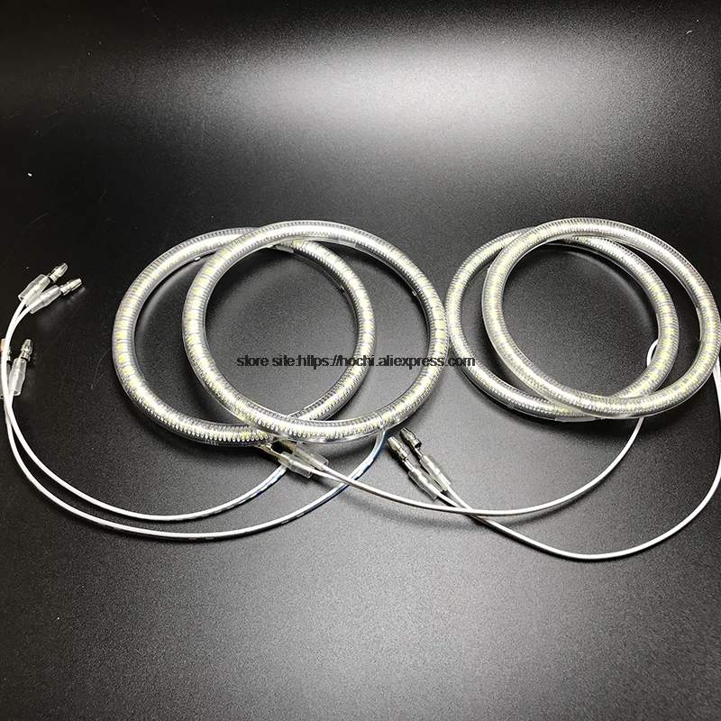 HochiTech для Kia Carens Rondo 2006-11 ультра яркий SMD белый светодиодный ангельские глазки 2600LM 12 В halo Кольцо Комплект дневного света DRL