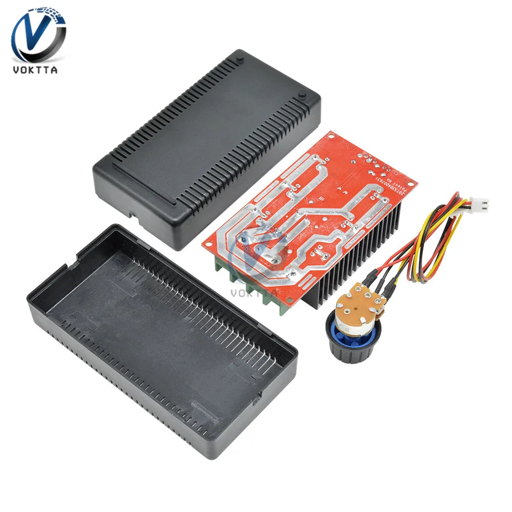 DC 10-50V 40A DC Motor Speed Controller 12V 24V 48V PWM Regulator HHO RC Control Motor Adjustable Power Control with Shell