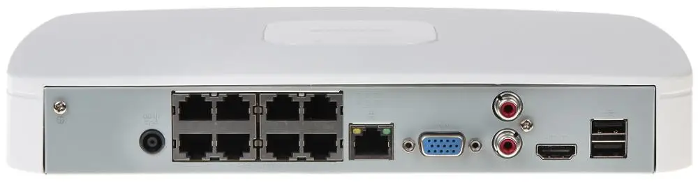Мультиязычная планшетофон 8 канальный сетевой видеорегистратор 8MP Smart 1U 8PoE 4K и H.265