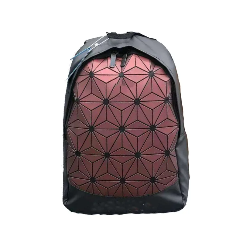 Новая стильная сумка ромбами 3D геометрический мужской рюкзак повседневный спортивный рюкзак на плечо складной рюкзак
