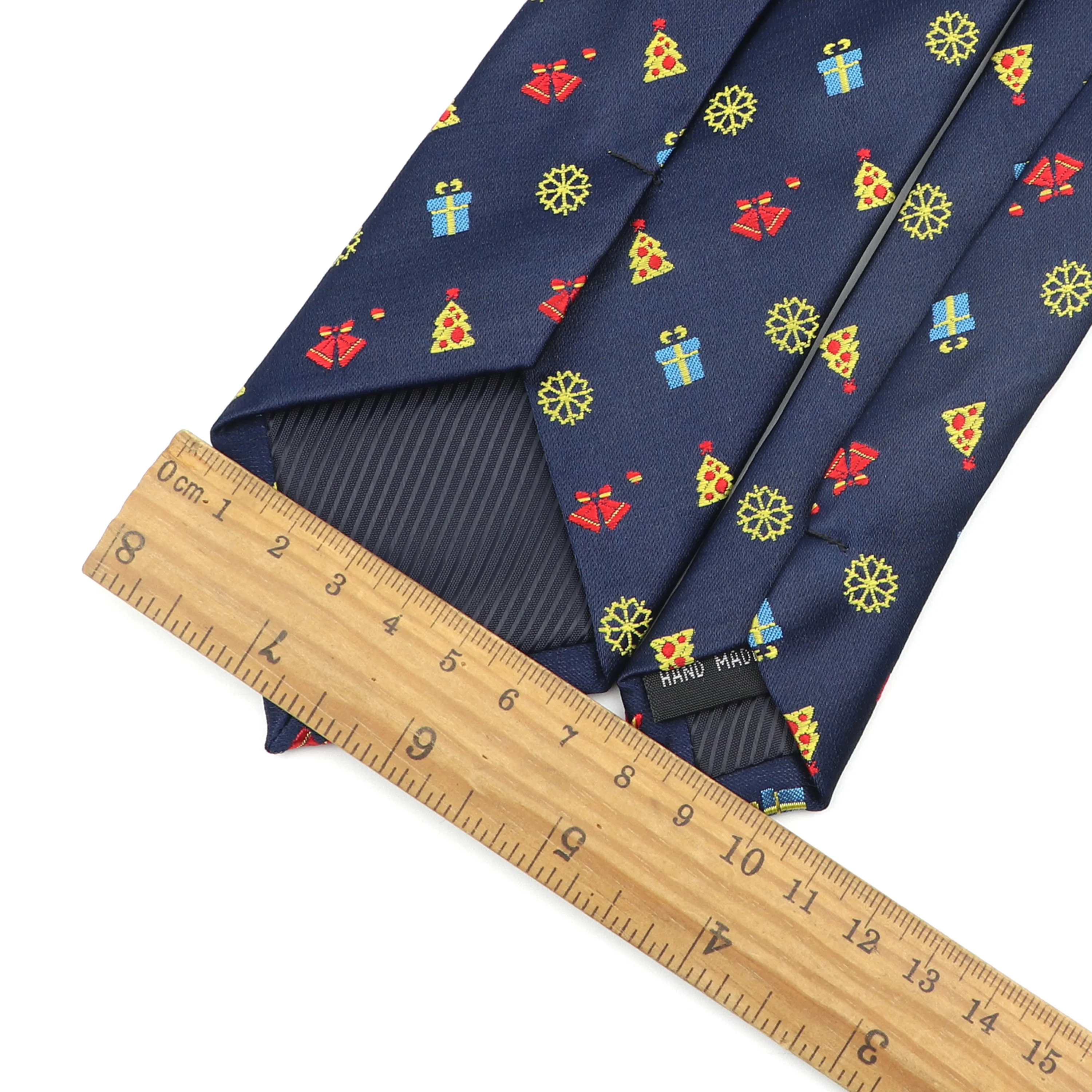 Cravate de noël en Jacquard pour homme, 7CM de largeur, style bonhomme de  neige, classique | AliExpress