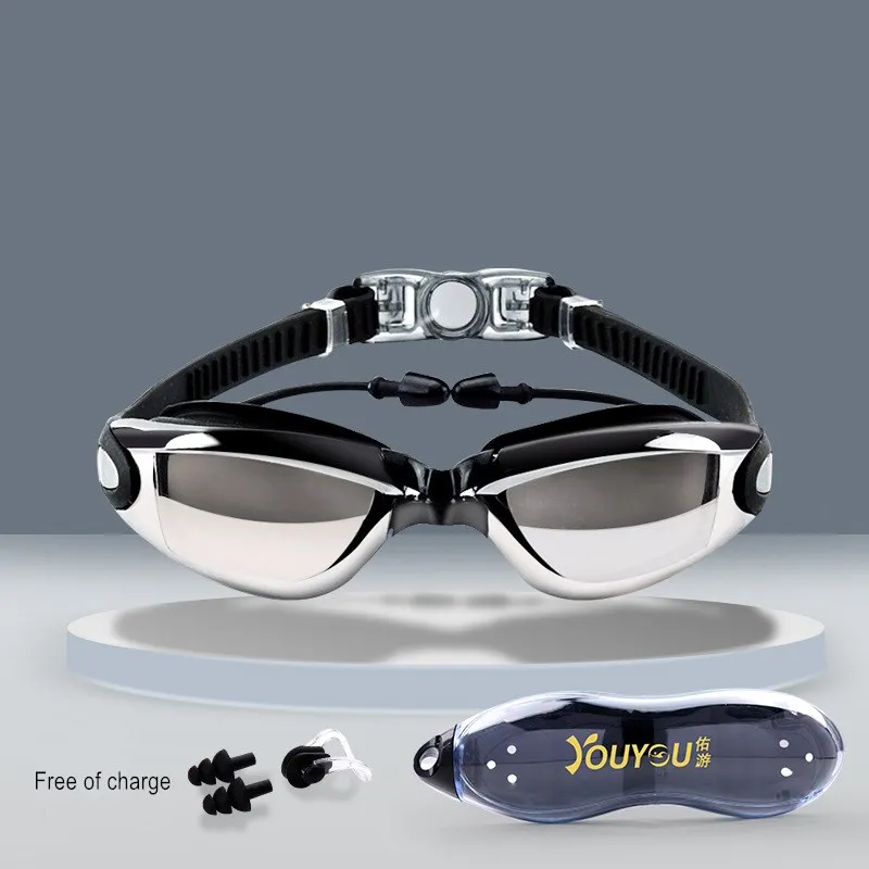 Myopia Prescription Swim Glasses 4.0-2.5 Goggles Adult Unisex Eyewear Optical 