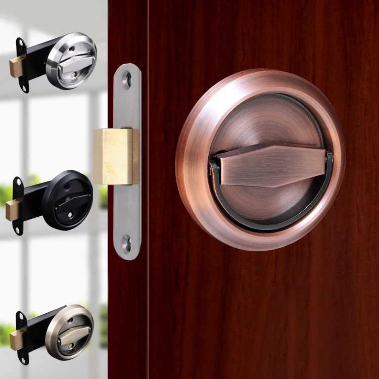 

Myhomera Stainless Steel 304 Recessed Invisible Cup Handle Privacy Hidden Door Locks Cabinet Pulls Fire Proof Single-sided Lock