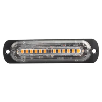 

12V/24V Car Side Marker Light Car Turing Signal Light Flashing Lamp Exterior Warning Amber 12 LEDs Truck Bus SUV Van