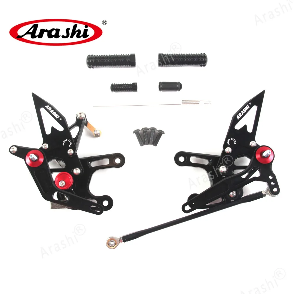 Arashi CNC регулируемая подножка ZX10R 2008-2010 Rearset подножки Задние подножки для KAWASAKI NINJA ZX-10R ZX 10R 2008 2009 2010