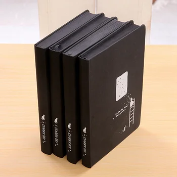 

A5 Creative Black Starry Sky Style Notebook 32k 128*186mm Album Leather