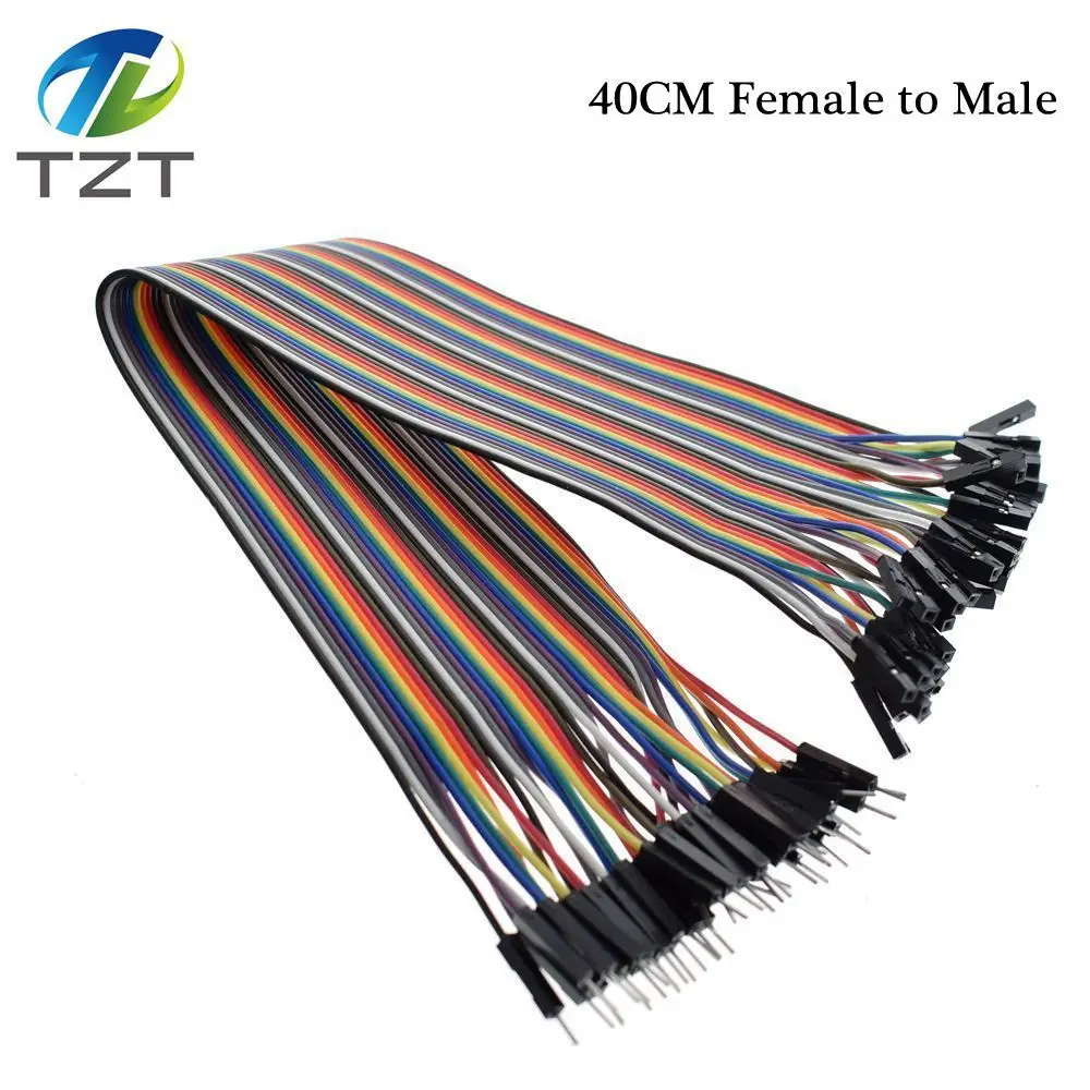 TZT Dupont Line 10 см/15 см/40 см мужской+ Женский Мужской и Женский Соединительный провод Dupont кабель для arduino DIY KIT