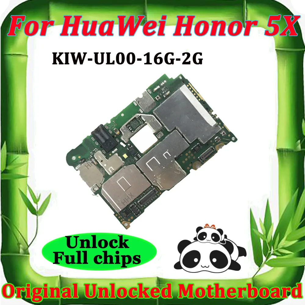 Разблокированная материнская плата для HUAWEI Honor 5X материнская плата основные платы разблокировка логическая плата Материнская плата KIW-UL00-16G-2G Android