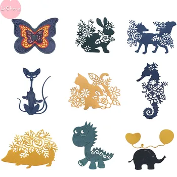 

Animal Stamps and Dies Scrapbooking Craft Stencil Photo Album Embossing Folder Metal Dies for Card Making Supplies 2020 DIY Art