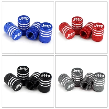

4pcs/set Skull Auto Tyre Wheel Valve Stem Dust Caps Aluminum Alloy Car Tire Valve Caps for Jeep Renegade Air Leakproof Covers