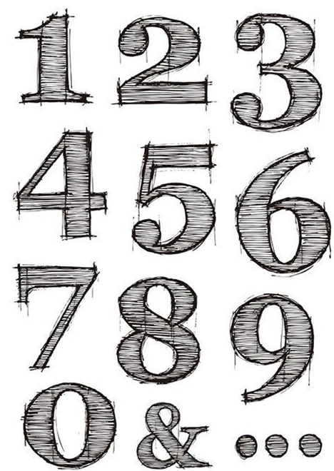 Line number stamp Clear Stamp Scrapbooking Transparent Silicone Rubber DIY Photo Album Decor F174