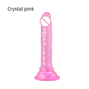 Erotic Soft Jelly Dildo Realistic Bullet Vibrator Anal Dildo Strap On Big Penis Suction Cup Toys for Adult Sex Toys for Woman 3