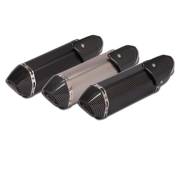 

Universal 38-51mm Motorcycle Exhaust Muffler Pipe Stainless Steel Escape With Removable DB Killer Dirt Bike Acooter Silencer