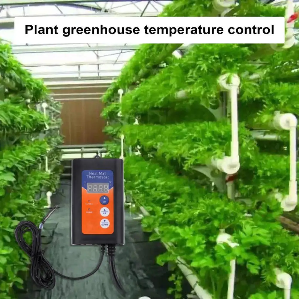 Termostato Digital de esterilla de calor, controlador de temperatura para plantas hidropónicas, germinación de semillas, Reptiles y mascotas, 1150W, 230V