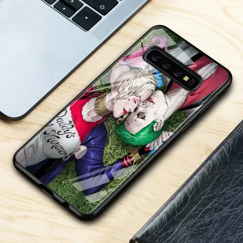 Джокер и Харли Куинн для samsung Galaxy Note 10 9 8 Pro S10e S10 5G S9 S8 S7 Plus Супер Яркий глянцевый чехол для телефона - Цвет: Style 07