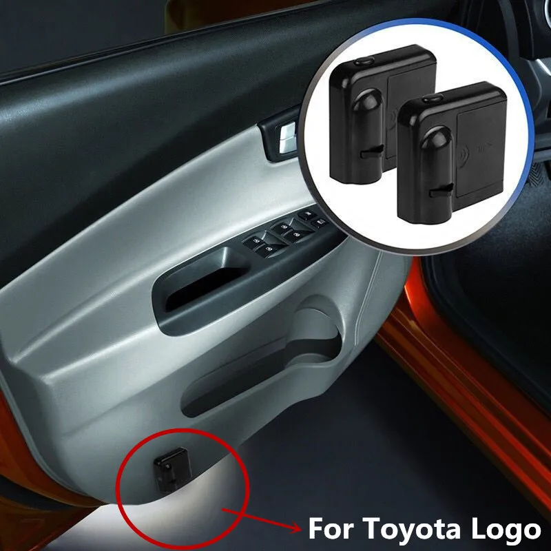 Светодиодный проектор логотипа двери автомобиля светильник Toyota Rav4 Camry 40 Corolla Verso