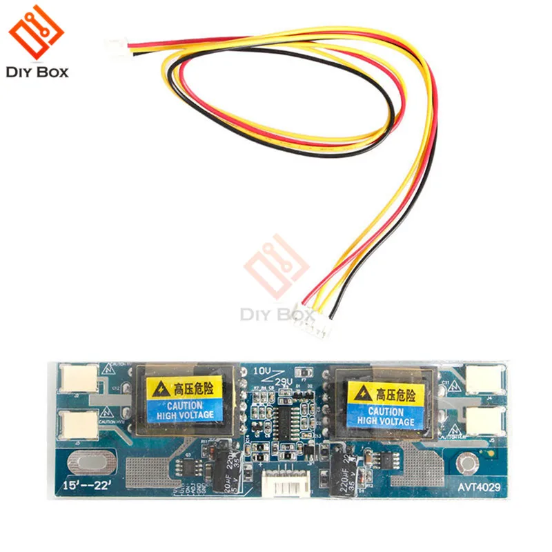 New CCFL Inverter Small Mouth 10V-30V Output 4 lamp Universal For 15-24 inch LCD Display Monitor With Cord | Электроника