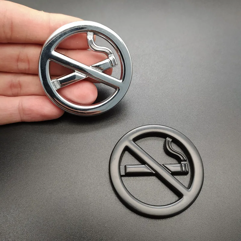 Металлический 3d-знак не курить напоминание предупреждающий знак наклейка для