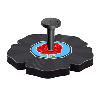 

Solar Power Pump Flower Shape Rose Bird Bath Fountain Pump Brushless Pump for Garden and Patio Watering