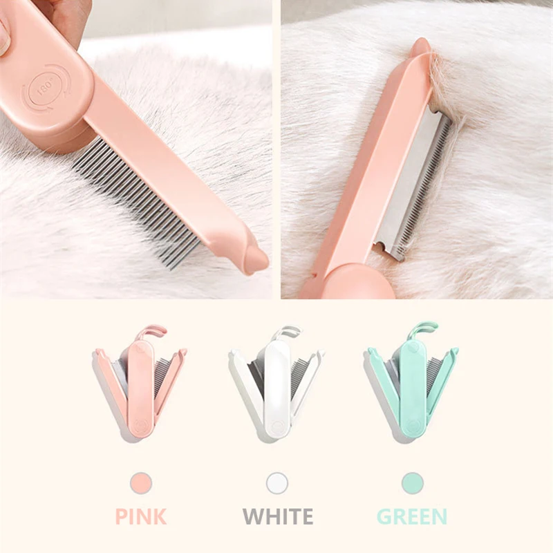 2 In 1 Pet Hair Shedding Comb Cat Brush Grooming Tool Teddy Hair Remover Cat Grooming Supplies Hair Removal Comb For Dogs Cats 2 In 1 Pet Hair Shedding Comb Cat Brush Grooming Tool Teddy Hair Remover Cat Grooming Supplies Hair Removal Comb For Dogs Cats