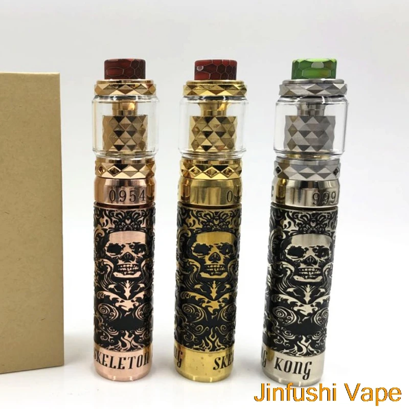 

New 100% MARVEC Skeleton King Kong Mech Mod Kit 18650/20700/21700/18350 Electronic Cigarette Mechanical Mod for 510 Vape Tank