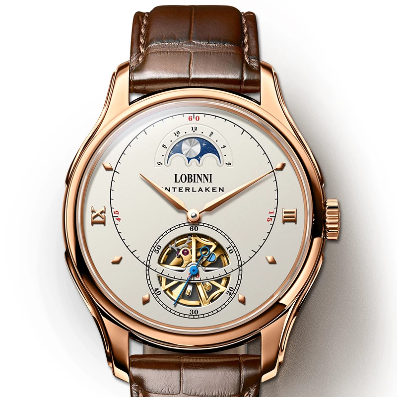 

Top Switzerland Brand Man Watch Seagull Movement Mechanical Clock Male Business Leather Steel Wrist Watch Skeleton Design Reloje